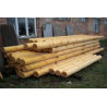 Dried round timber
